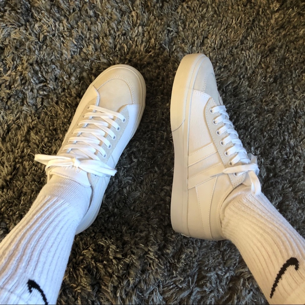 COPY - Free People White Gola Quota II - Canvas Suede Sneakers - Size 9